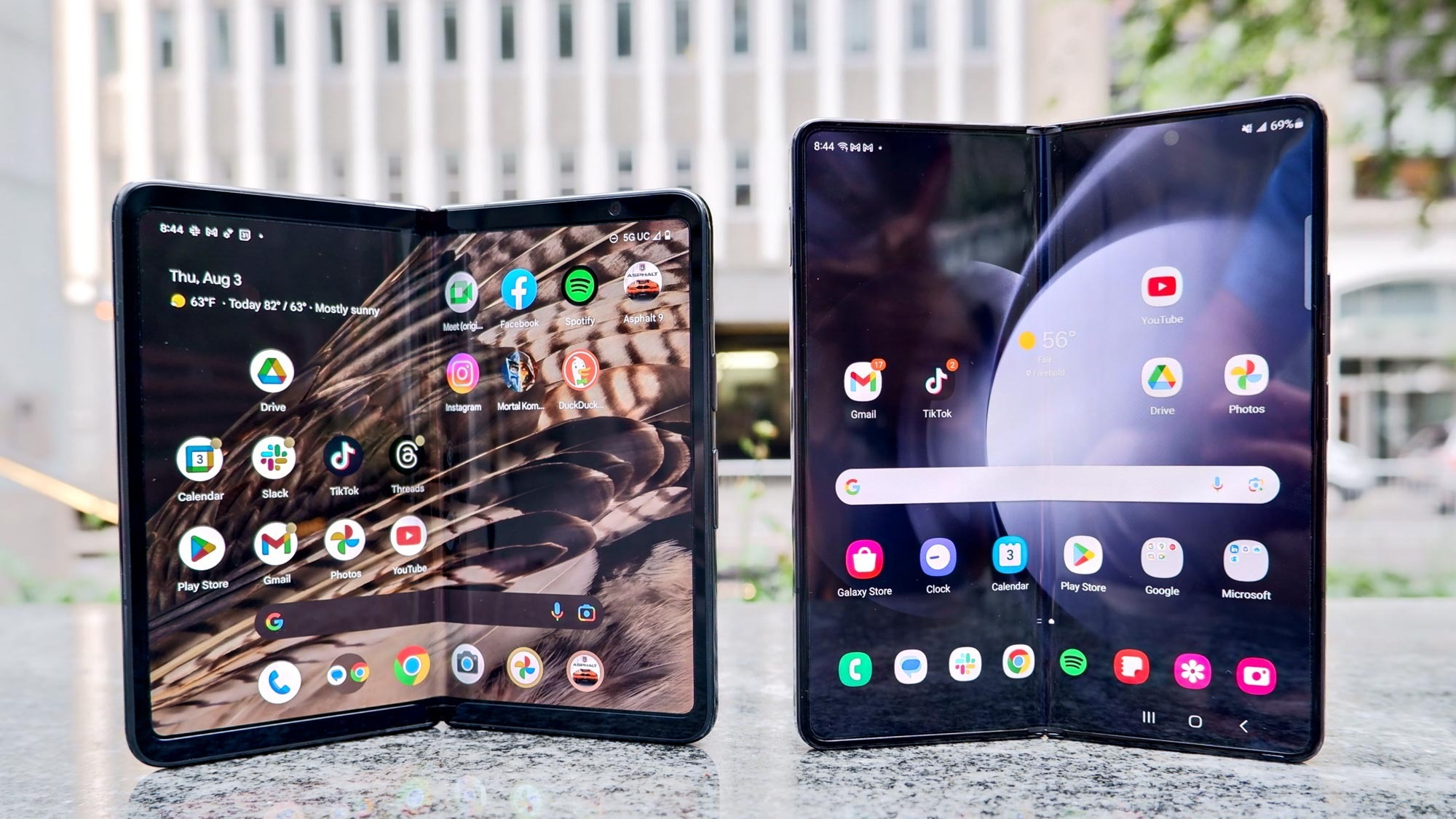 Samsung Galaxy Z Fold 6 and Google Pixel Fold 2 Comparison