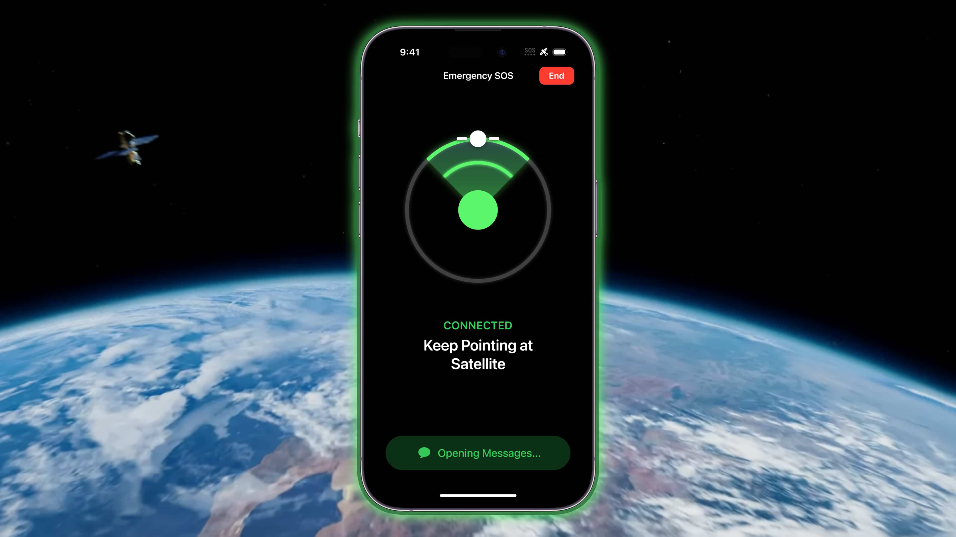 Satellite Emergency SOS on Smartphone